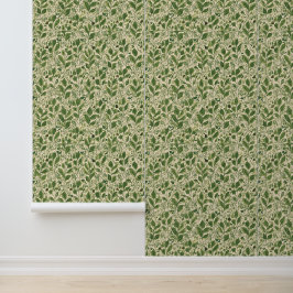 Papel Pintado Vintage William Morris Patterns Floral Green