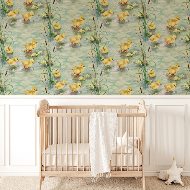 Papel Pintado Viverito de Patitos y Aneas (Subido por el creador)
