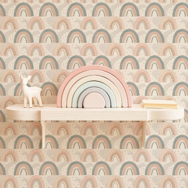 Papel Pintado Vivero Arcoíris Pastel (Subido por el creador)