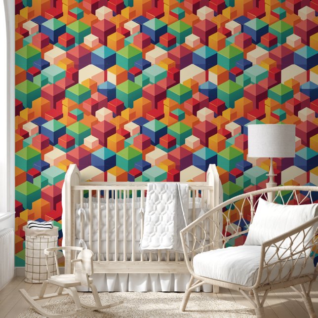 Papel Pintado Vivid Cubes (Niños)
