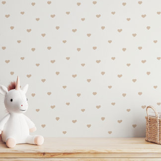 Papel Pintado Vivos corazones minimalistas neutros guardería de
