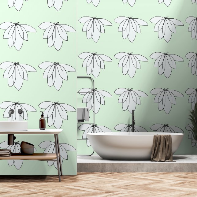 Papel Pintado VUELO Verde pálido (Baño)