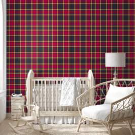 Papel Pintado Wall Paper - Red, Yellow and Green Tartan