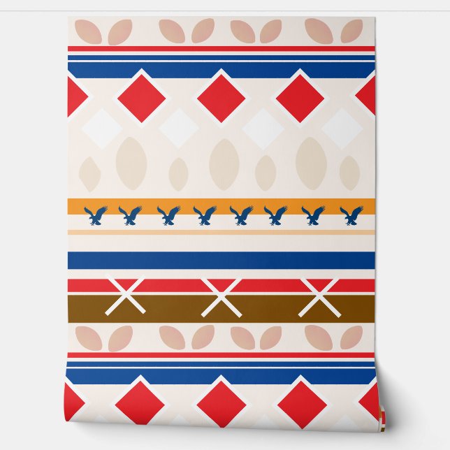 Papel Pintado Wall Paper - Teepee Colourful Design (Desenrollar)