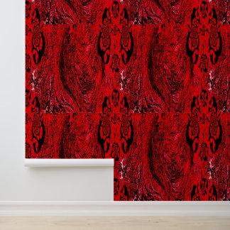 Papel Pintado Wallpaper - Black Raspberry & Fiery Spiral