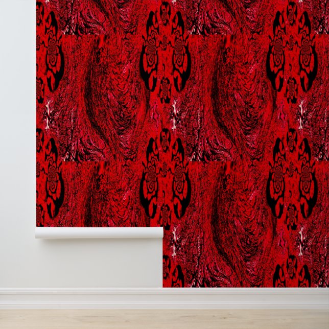 Papel Pintado Wallpaper - Black Raspberry & Fiery Spiral (Solicitud)