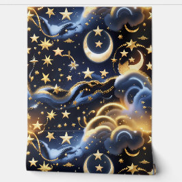 Papel Pintado Wallpaper - Celestial Moon Phases Design