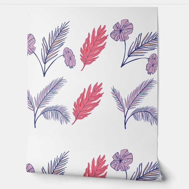 Papel Pintado Wallpaper corail-violet (Desenrollar)