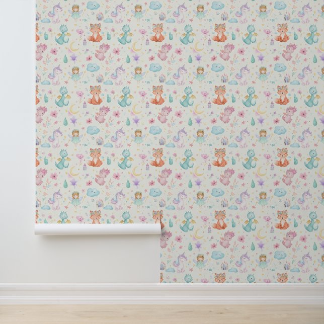 Papel Pintado Wallpaper for children's room, girls' room (Solicitud)