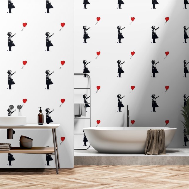 Papel Pintado Wallpaper | Hope Balloon Girl (Baño)