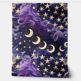 Papel Pintado Wallpaper - Luxury Royal Amethyst Celestial Moon