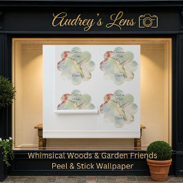 Papel Pintado Watercolor Hummingbird Floral Nursery