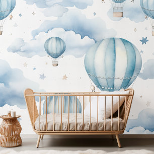 Papel Pintado Watercolor Sky Adventure Seless Pattern
