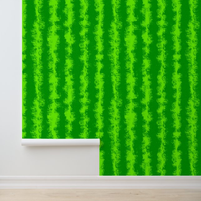 Papel Pintado Watermelon Green Summer Fruth Rind Pattern (Solicitud)