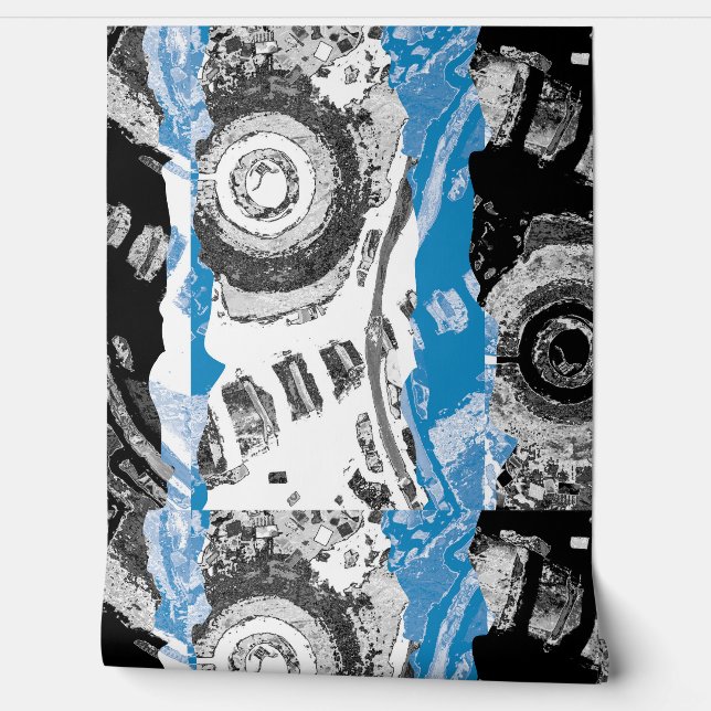 Papel Pintado Wave Mechanism – Custom Wallpaper (2' x 4') (Desenrollar)