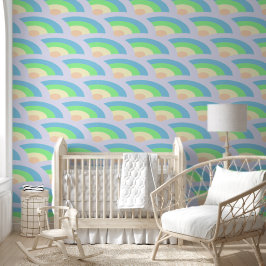 Papel Pintado Waves de arco iris Pastel