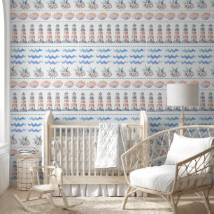 Papel Pintado waves sea oysters pearl