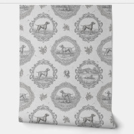 Papel Pintado Weimaraner Vizsla Toile: Grayscale Hunting Dog