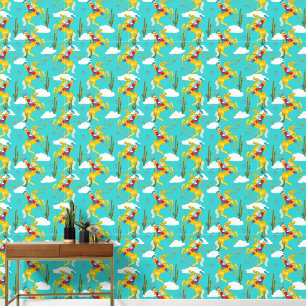 Papel Pintado Western Cowgirl Retro Pattered