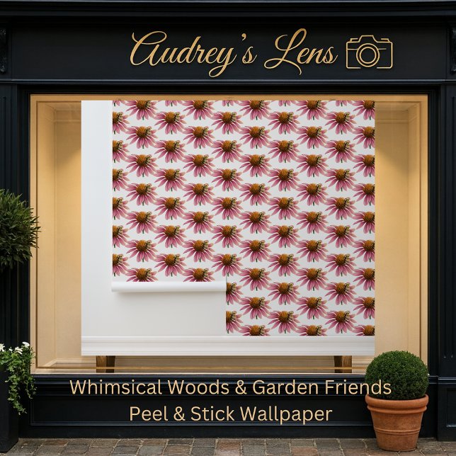 Papel Pintado Whimsical Bee & Coneflower Nursery (Subido por el creador)