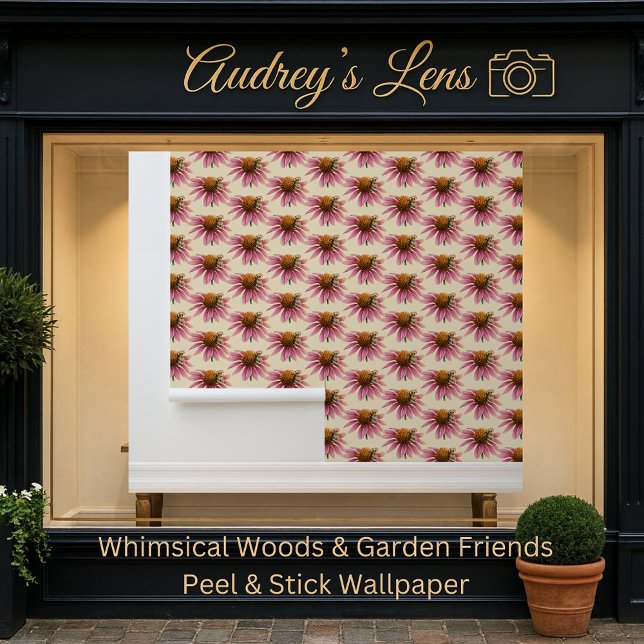 Papel Pintado Whimsical Bee & Coneflower Nursery (Subido por el creador)