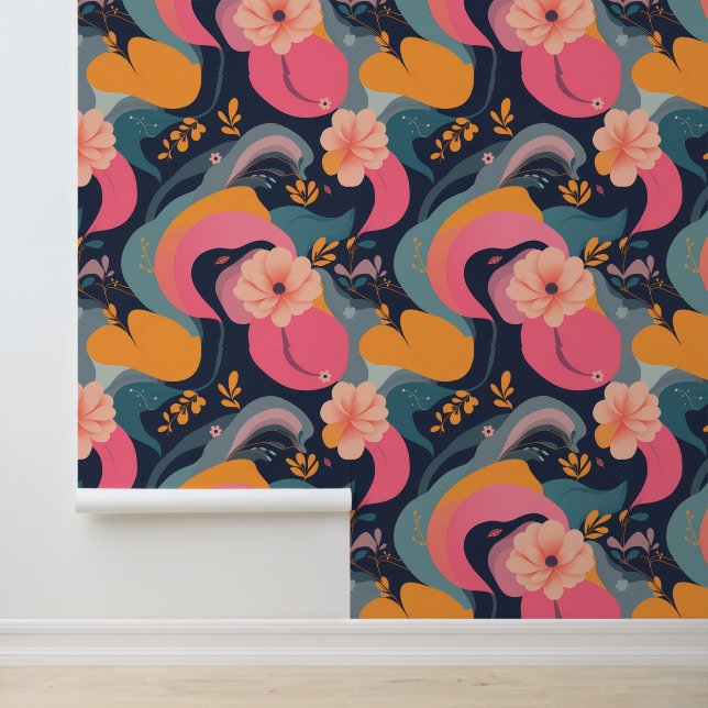 Papel Pintado Whimsical Floral Fantasía Dreamscape (Solicitud)