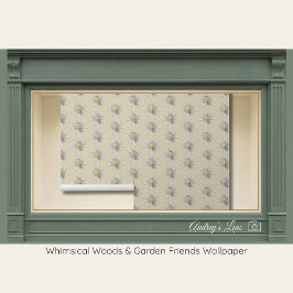 Papel Pintado Whimsical Hummingbird & Spring Floral Nursery