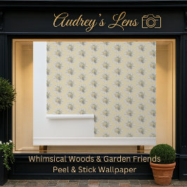 Papel Pintado Whimsical Hummingbird & Spring Floral Nursery