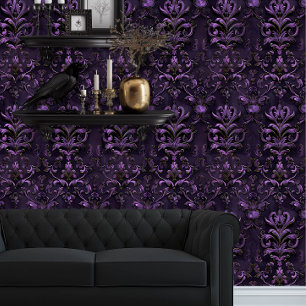 Papel Pintado Whimsigoth Elegant Deep Purple