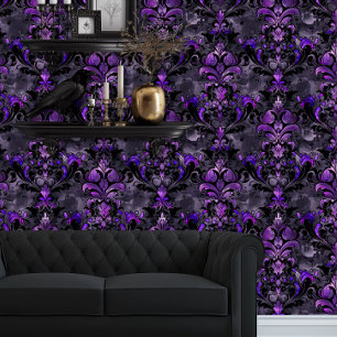 Papel Pintado Whimsigoth Funky Delicate Purple