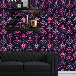Papel Pintado Whimsigoth Peach y Purple Ombre Elegante