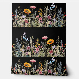 Papel Pintado Wildflower Meadow Midnight Textured