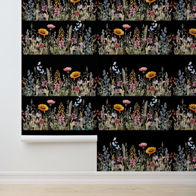 Papel Pintado Wildflower Meadow Midnight Textured (Solicitud)