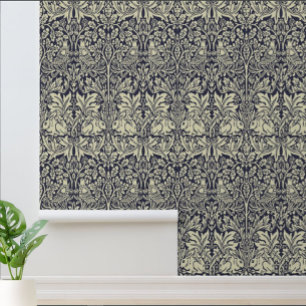 Papel Pintado William Morris Brer Rabbit Vintage Blue Pattern