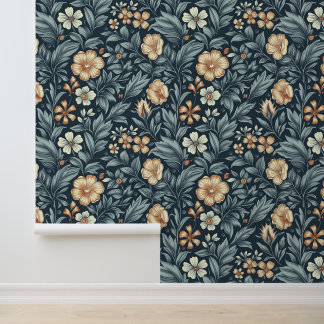 Papel Pintado William Morris Inspired Botanical Style Pattern