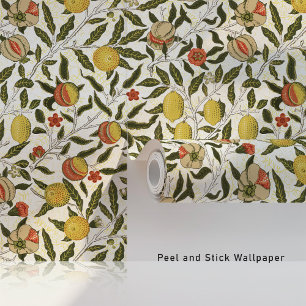 Papel Pintado William Morris inspiró granado y floral