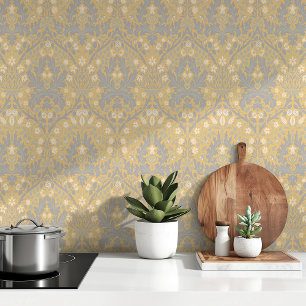 Papel Pintado William Morris Spring Thicket Golden Yellow & Grey