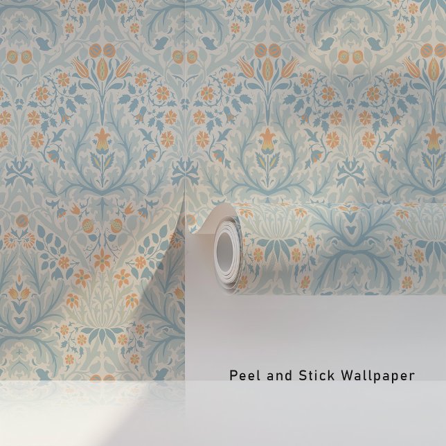 Papel Pintado William Morris Spring Thicket - Peach Blue Pastel (Subido por el creador)