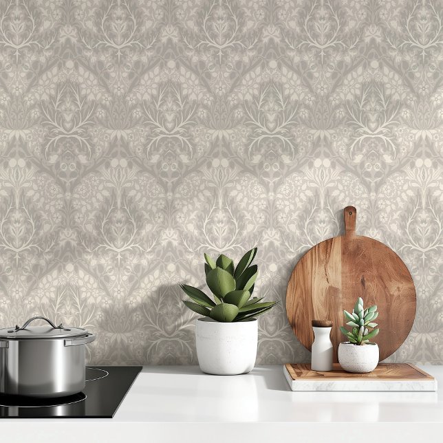 Papel Pintado William Morris Spring Thicket Soft Gray Ivory (Subido por el creador)