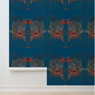 Papel Pintado William morris wreath arte textil floral