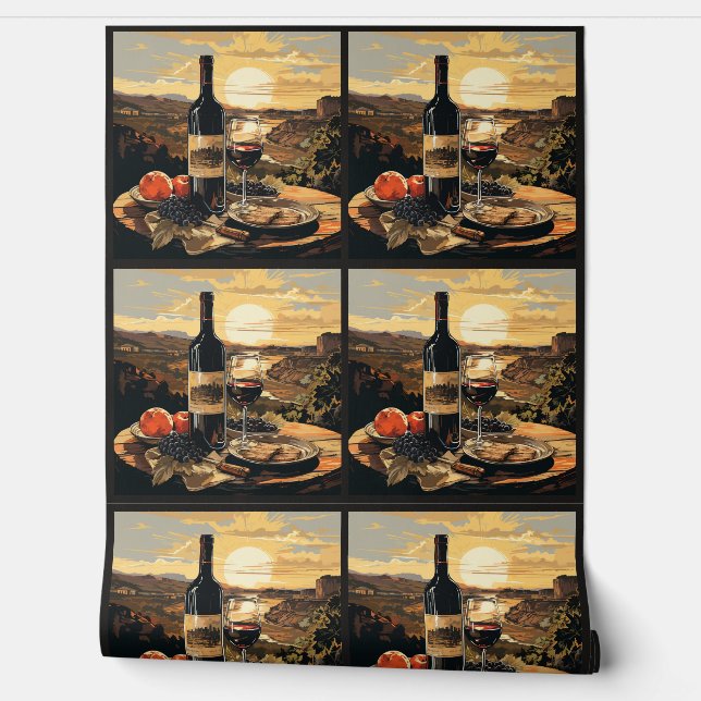 Papel Pintado Wine Lovers (Desenrollar)