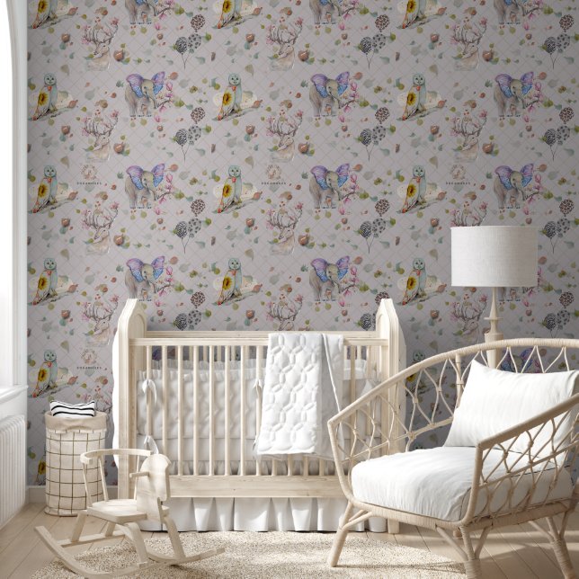 Papel Pintado Woodland Theme Baby room (Niños)