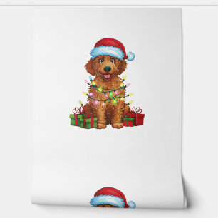 Papel Pintado Xmas Iluminación Santa Hat Ropa de recuperación de