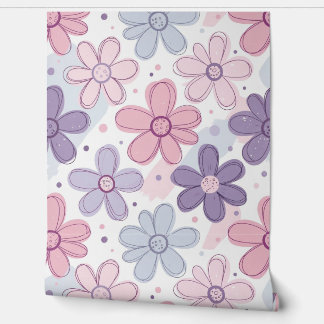 Papel Pintado Y2K Flower Seamless Pattern
