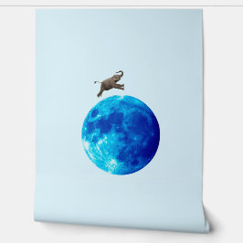 Papel Pintado Y El Elefante Saltó Sobre La Luna