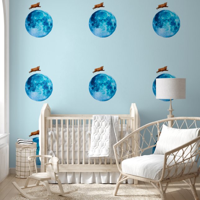Papel Pintado Y La Vaca Saltó Sobre La Luna (Niños)