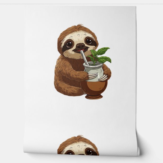 Papel Pintado Yerba Mate - Adorable Kawaii A (Desenrollar)