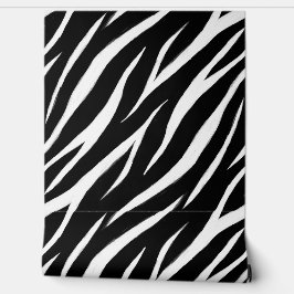 Papel Pintado Zebra Imprimir Guay Moderno Estilo Negro y Blanco