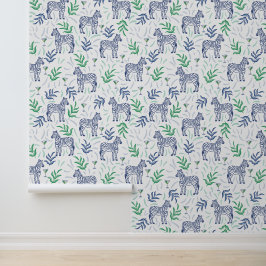 Papel Pintado Zebras y Martinis White