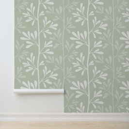 Papel Pintado Zen Garden Stems XL12 blanco botánico mínimo